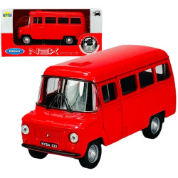 1:34 METALOWY MODEL WELLY PRL NYSA 522 CZERWONY 43674