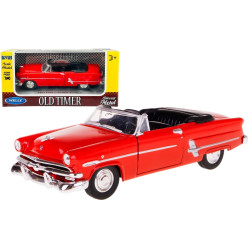 1:34 METALOWY MODEL WELLY 1953 FORD CRESTLINE SUNLINER OLD TIMER 42331