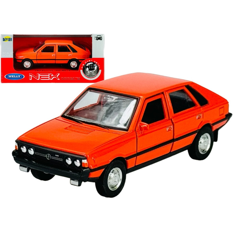 1:34 METALOWY MODEL WELLY FSO POLONEZ 1500 MR'78 POMARAŃCZOWY 43841