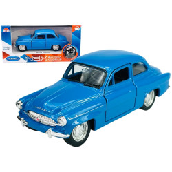 1:34 METALOWY MODEL WELLY SKODA OCTAVIA NIEBIESKA 43824F