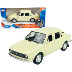 1:34 METALOWY MODEL WELLY SKODA 105 L KREMOWY 43825