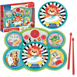 17637 Clementoni Baby Interaktywna Perkusja Animal Drum