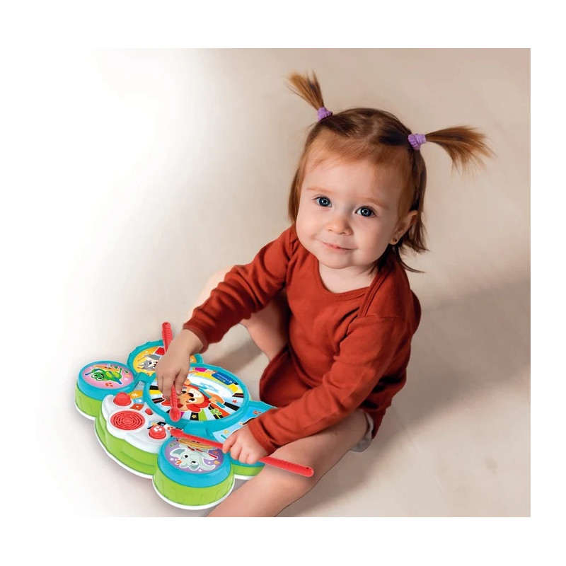 17637 Clementoni Baby Interaktywna Perkusja Animal Drum