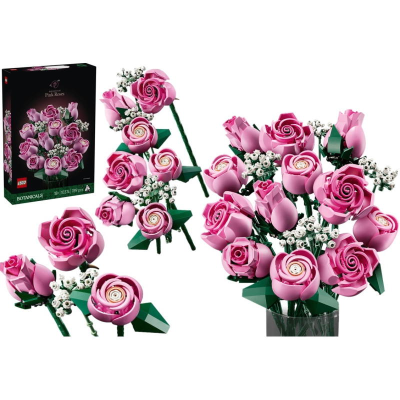 10374  Klocki Lego Botanicals Bukiet różowych róż 789 elementów 