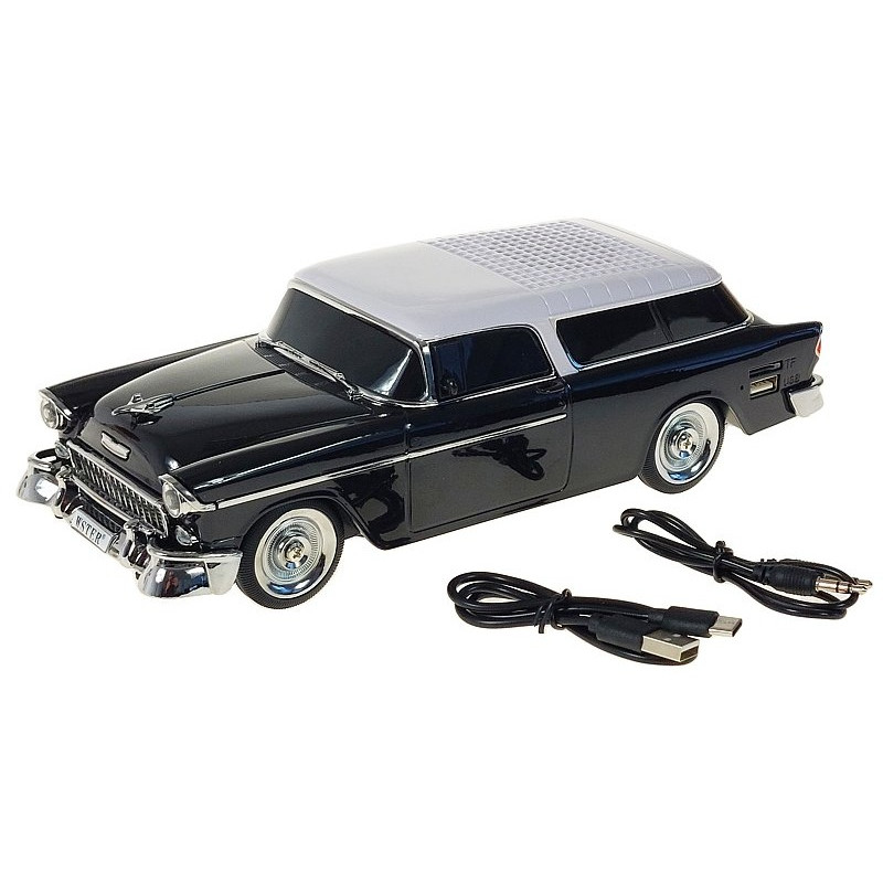 4368 Przenośny głośnik realistyczny model samochodu radio fm auto