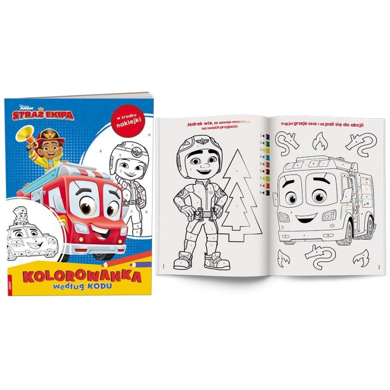 4979 Disney Straż Ekipa kolorowanka według kodu Praca zbiorowa
