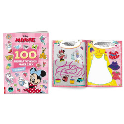 4672 Disney Minnie 100 Brokatowych Naklejek Praca Zbiorowa 