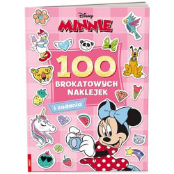 4672 Disney Minnie 100 Brokatowych Naklejek Praca Zbiorowa 