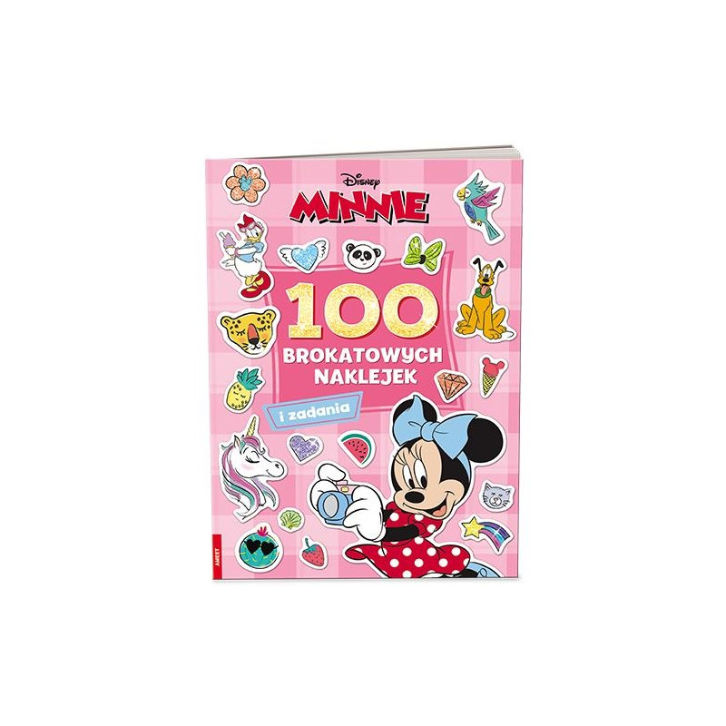 4672 Disney Minnie 100 Brokatowych Naklejek Praca Zbiorowa 