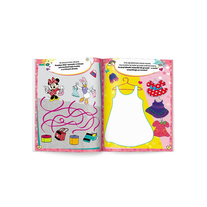 4672 Disney Minnie 100 Brokatowych Naklejek Praca Zbiorowa 