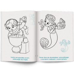 4870 Disney Junior Ariel Kolorowanka z naklejkami Praca Zbiorowa