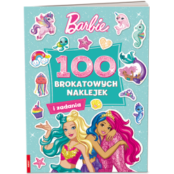1619 Barbie 100 Brokatowych Naklejek Praca Zbiorowa