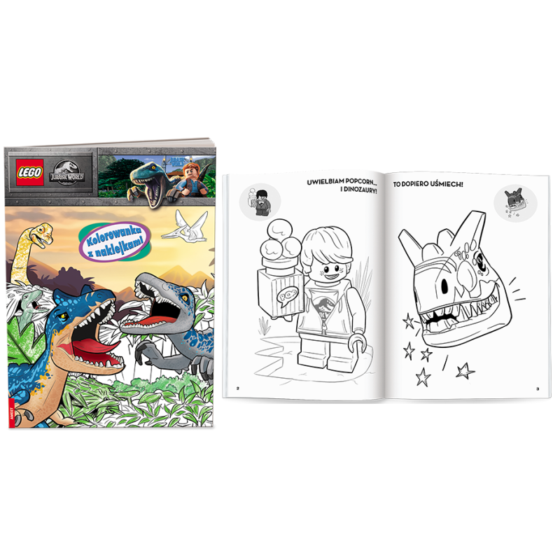 1459 Lego Jurassic World Kolorowanka z naklejkami Praca zbiorowa  
