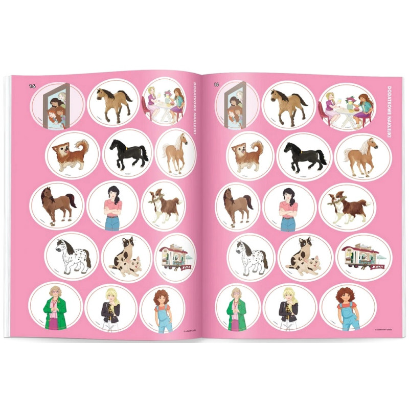 1961 Schleich Horse Club Kolorowanka z naklejkami Praca zbiorowa