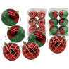 5309 ZESTAW 6szt BOMBKA DEKOROWANA CHOINKOWA OZDOBA