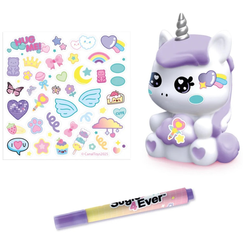6686 Świecące Dekorożce – Zwierzaczki DIY KAWAII, Jednorożec z chmurką