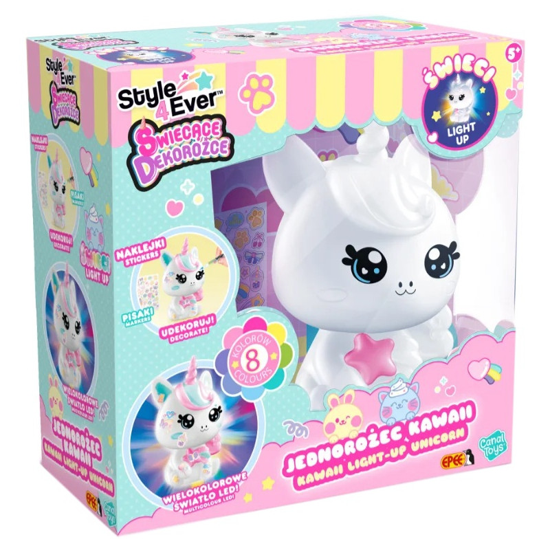7324 Świecące Dekorożce – Jednorożec DIY Kawaii style 