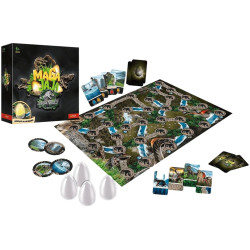 9024 Gra rodzinna planszowa Magajaja, Jurassic World świecące jaja Trefl 