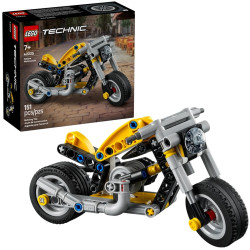 42225  Klocki Lego Technic Żółty motocykl 151 elementów