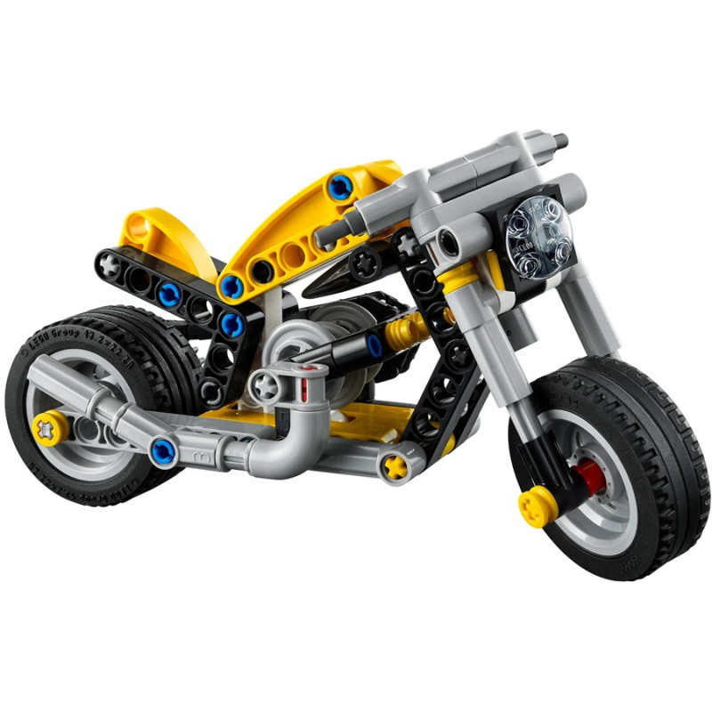 42225  Klocki Lego Technic Żółty motocykl 151 elementów