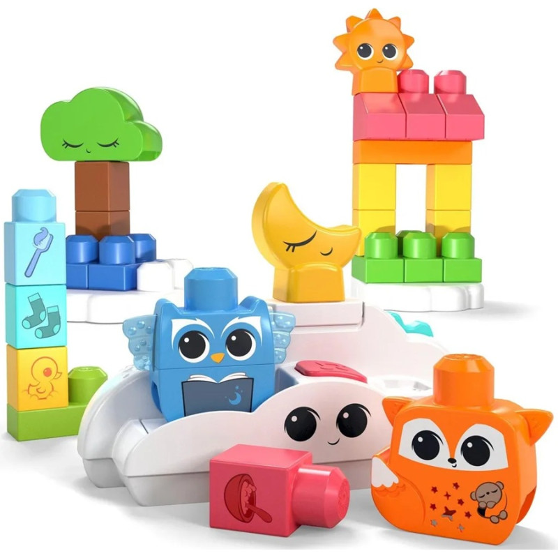 0485 Mega Bloks Zestaw W Blasku Księżyca i Słoneczka Klocki + Lampka Nocna