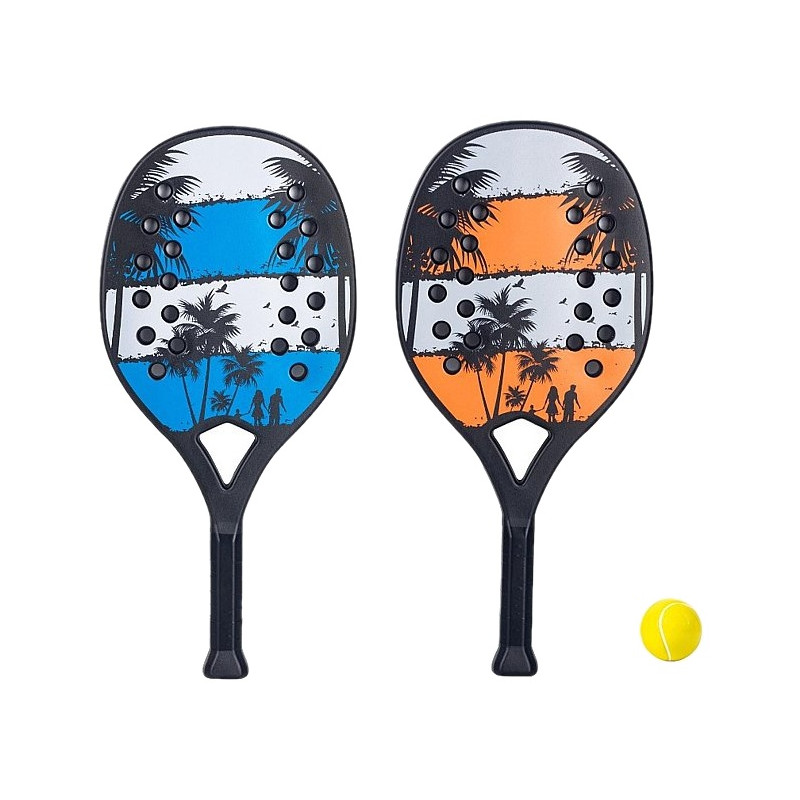 1243 Rakietki sportowe Zestaw do padla plażowego Paletki do gry + piłeczka