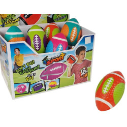 2455 Piłka z pianki do zabawy – rugby 16 cm antystresowa