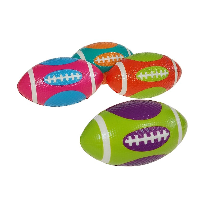 2455 Piłka z pianki do zabawy – rugby 16 cm antystresowa