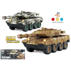 4291 Funkcyjny czołg ze światłem i dźwiękiem pojazd wojskowy tank armia