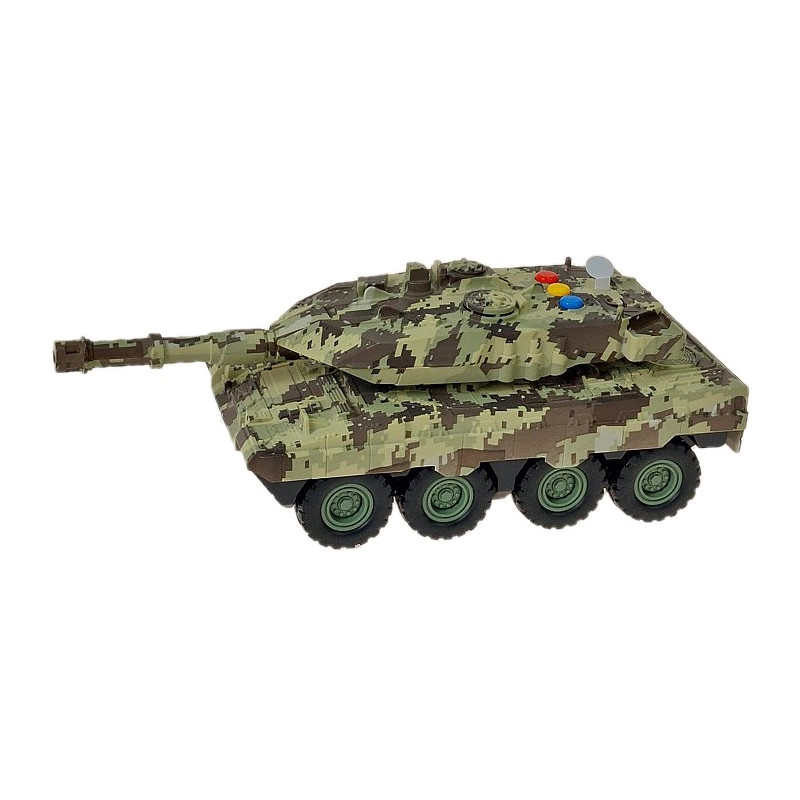 4291 Funkcyjny czołg ze światłem i dźwiękiem pojazd wojskowy tank armia
