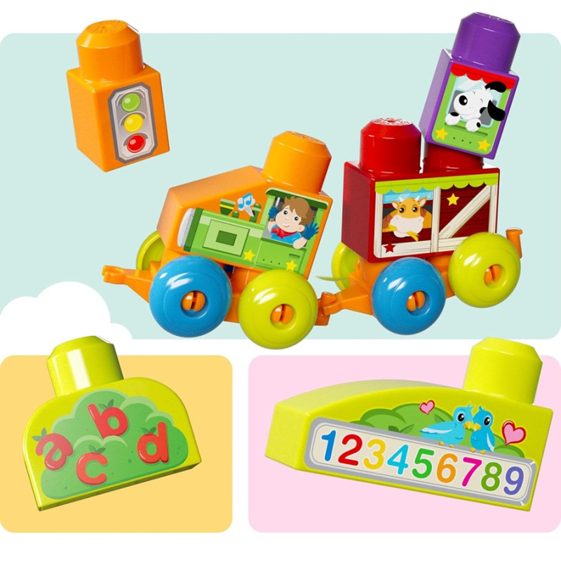 3883 Klocki Mega Bloks Stolik do budowania z klockami „Buduj i ucz się“