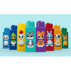 9043 Klocki Mega Bloks Traktor ze zwierzątkami Buduj i dopasowuj