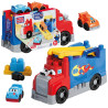 3977 Klocki Mega Bloks Ciężarówka „Buduj i ścigaj się” ciężarówka z torem + auta