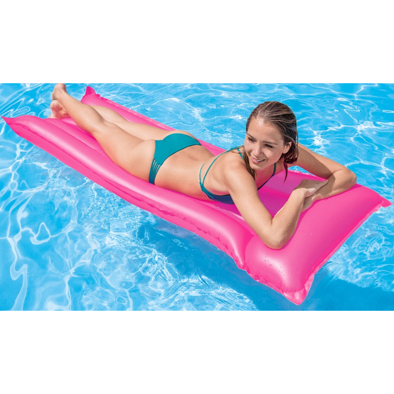 59717 MATERAC 183cm DMUCHANY MATERAC NEON PŁYWANIA INTEX 