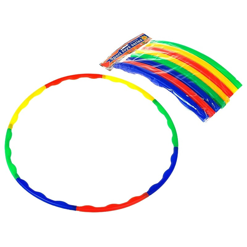 2319 Składane Hula-Hop z wypustkami kolorowe 80cm 