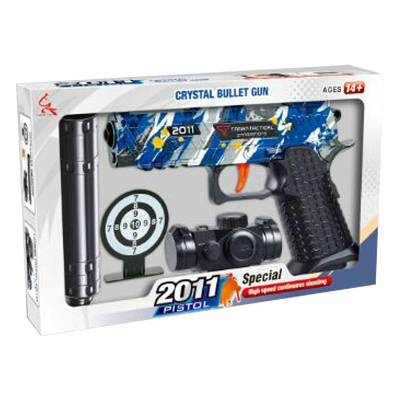 8706 Pistolet na kulki żelowe karabin z tłumikiem + akcesoria