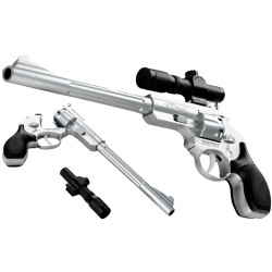 4828 Pistolet na kapiszony spłonkę typu Rewolwer + magazynek luneta 