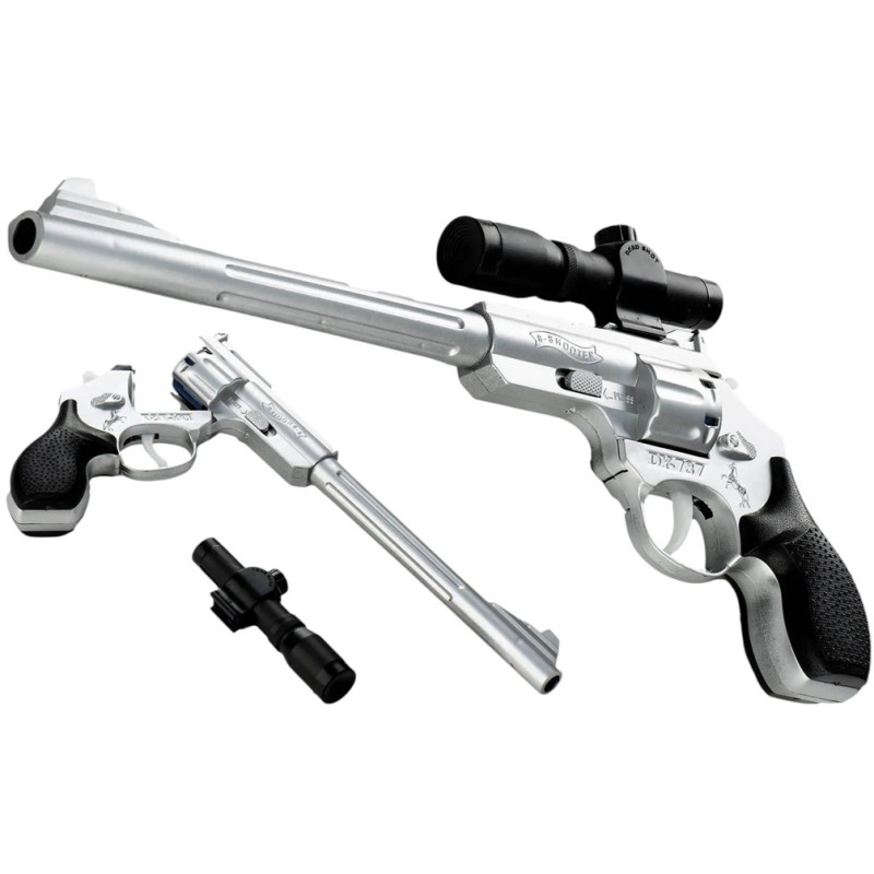 4828 Pistolet na kapiszony spłonkę typu Rewolwer + magazynek luneta 