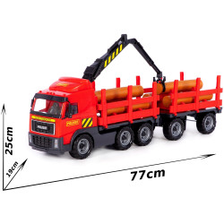 77cm Wielki Tir Dźwig Przyczepa z drewnem Transporter do przewozu dłużycy