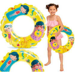 59242 Koło do pływania dla dzieci dmuchane 61cm ponton kółko na basen plażę 