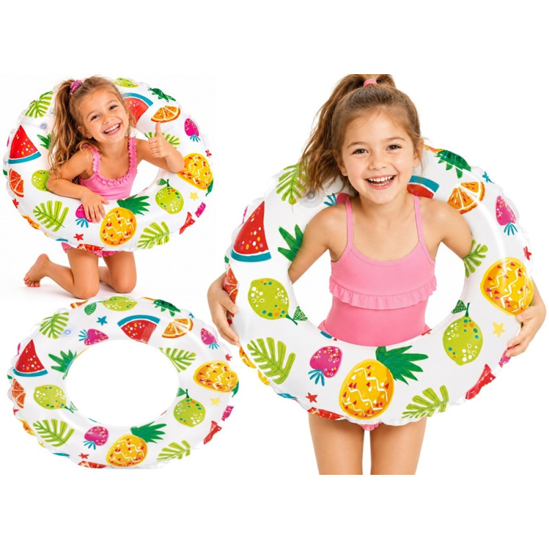 59230 Koło do pływania dla dzieci 51 cm 3 wzory Dmuchane Plażowe Basen