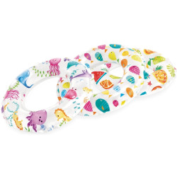 59241 Koło do Pływania Dmuchane dla Dzieci 61 cm Basen Plaża 3 Wzory Intex