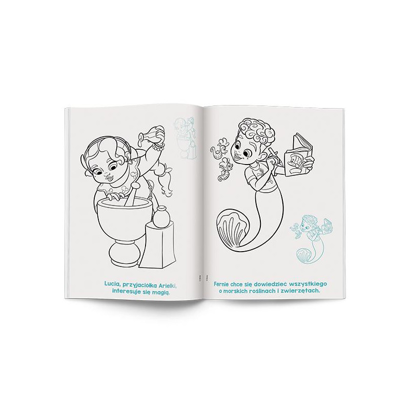 4870 Disney Junior Ariel Kolorowanka z naklejkami Praca Zbiorowa