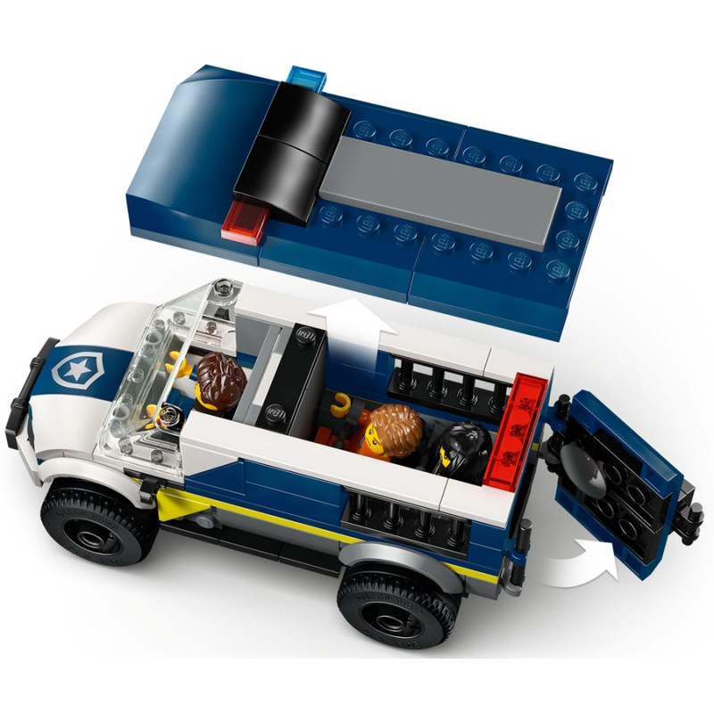 60479  Klocki Lego City Furgonetka policyjnego konwoju więziennego 198 elementy 