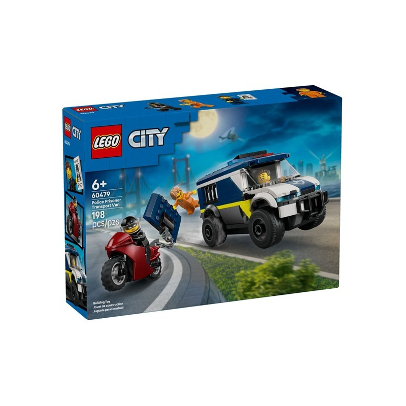 60479  Klocki Lego City Furgonetka policyjnego konwoju więziennego 198 elementy 