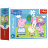 6283 Puzzle mini 54 elementy Świnka Peppa Wesoły dzień świnki Peppy Trefl 