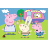 6283 Puzzle mini 54 elementy Świnka Peppa Wesoły dzień świnki Peppy Trefl 