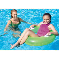 59258 Koło do pływania z uchwytami 76cm dmuchane neonowe 3 kolory INTEX