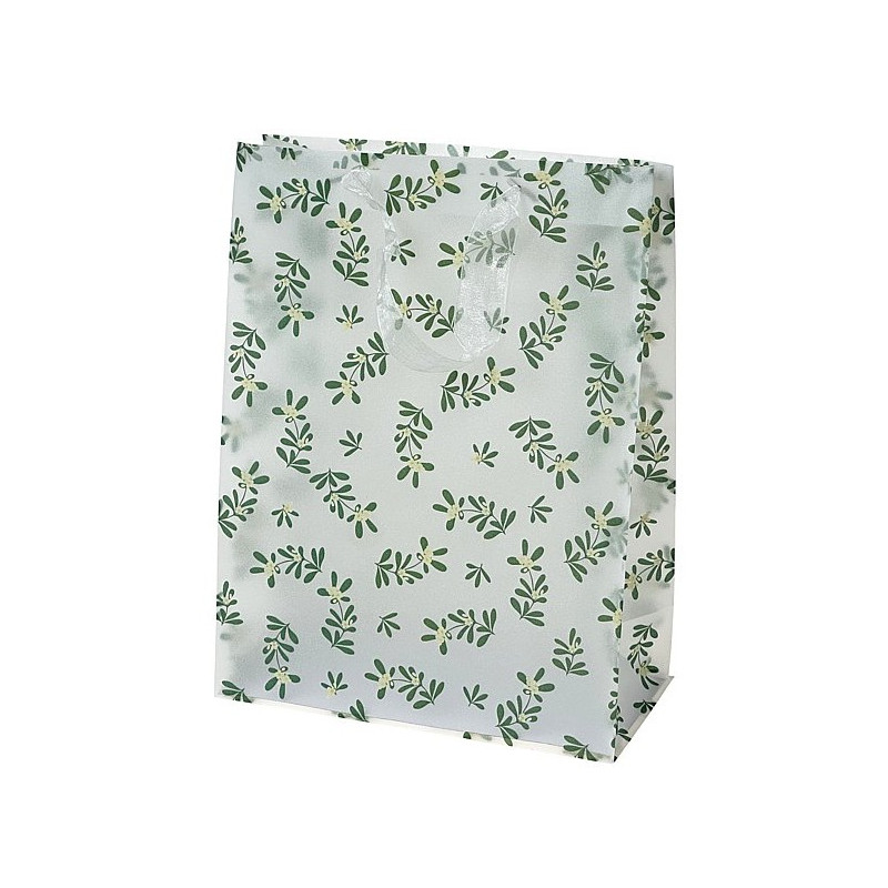 9011  Torba torebka prezentowa urodzinowa przeźroczysta 33 x 25 x 12 cm