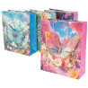 8868 Torba torebka prezentowa urodzinowa motyl 3D 31,5 x 25,5 x10 cm 